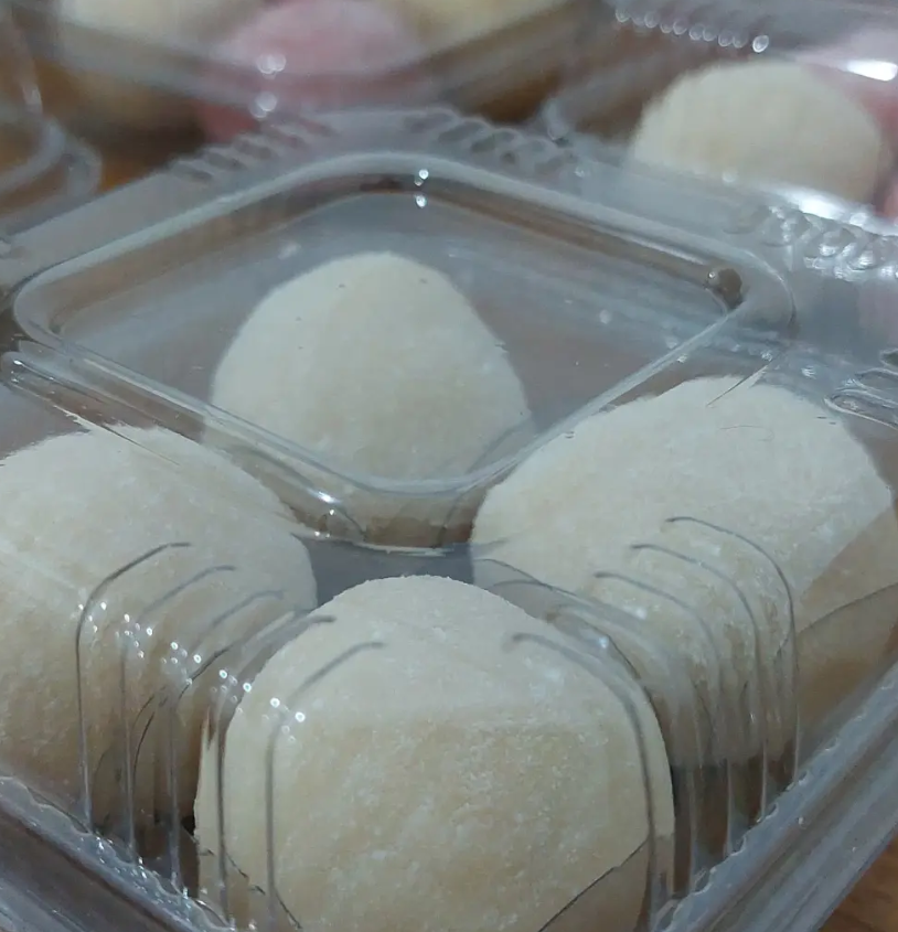 Doces artesanais brancos em embalagem